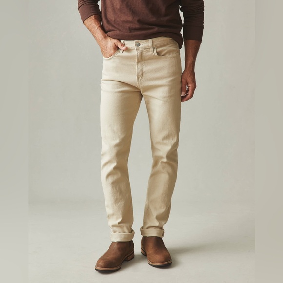 NWOT American Giant Men's Roughneck Pant Straight 30 x 30 Light Khaki Cotton